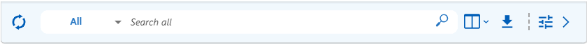 search sort and filter toolbar