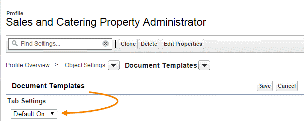 Document Templates Tab Visible