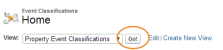 Classic Views dropdown with "Go" button circled