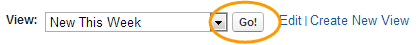 View dropdown with Go button circled