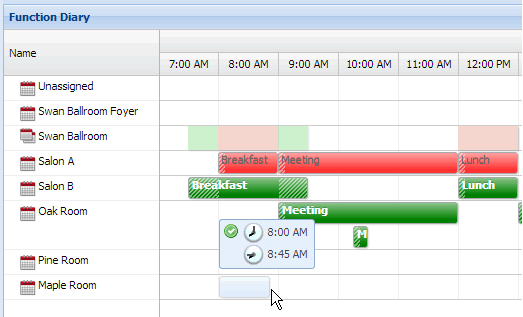 Create New Booking Event