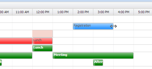 Modify Booking Event Time