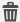 Icon of a trashcan