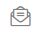 Icon of an open envelope