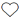 Icon of a white heart