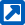 Blue square with a blue arrow pointed toward the top right